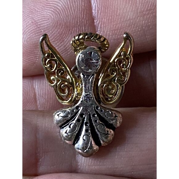 VNTG Lot 4 Signed Angel Brooch BeautifulSilver/Gold Tone Anne Klein,Giusti,SE,DM - Picture 11 of 11